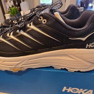 Hoka Mafate Three2 Black Cosmic Grey - Men's Size 12 (1141572-BKCS) Hiking NEW
